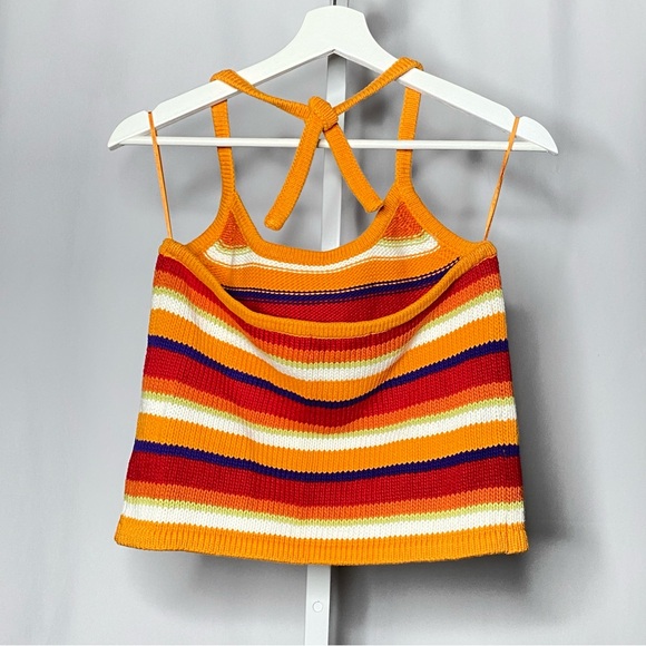 Jones New York Sport Women's Striped Knit Halter Tank Top — LP - Picture 3 of 5